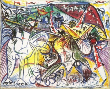 bullfight in a divided ring Painting - Bullfights Corrida 2 1934 Pablo Picasso_1